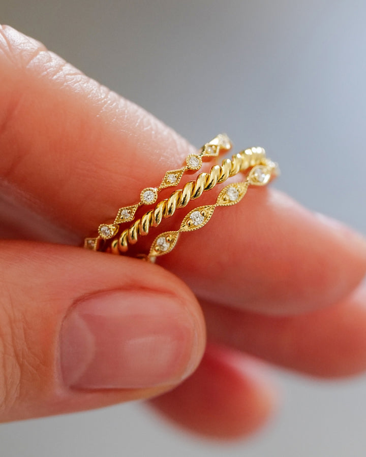 18K Yellow Gold Sona Rope Band