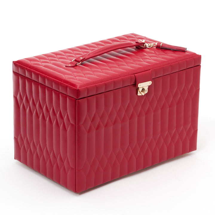 Extra Large Red Caroline Jewelry Case.