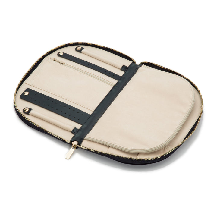 Zoe Embroidered Travel Jewelry Case