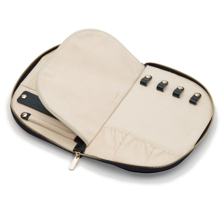 Zoe Embroidered Travel Jewelry Case
