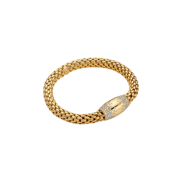 18K Yellow Gold  & Diamond Flex'It Bracelet from FOPE Love Nest Collection