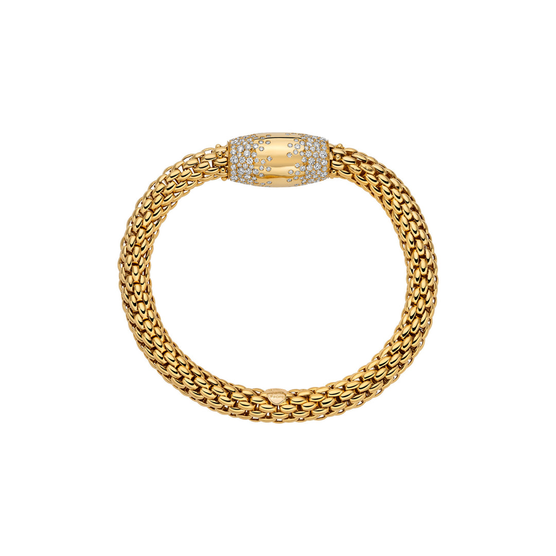 18K Yellow Gold  & Diamond Flex'It Bracelet from FOPE Love Nest Collection