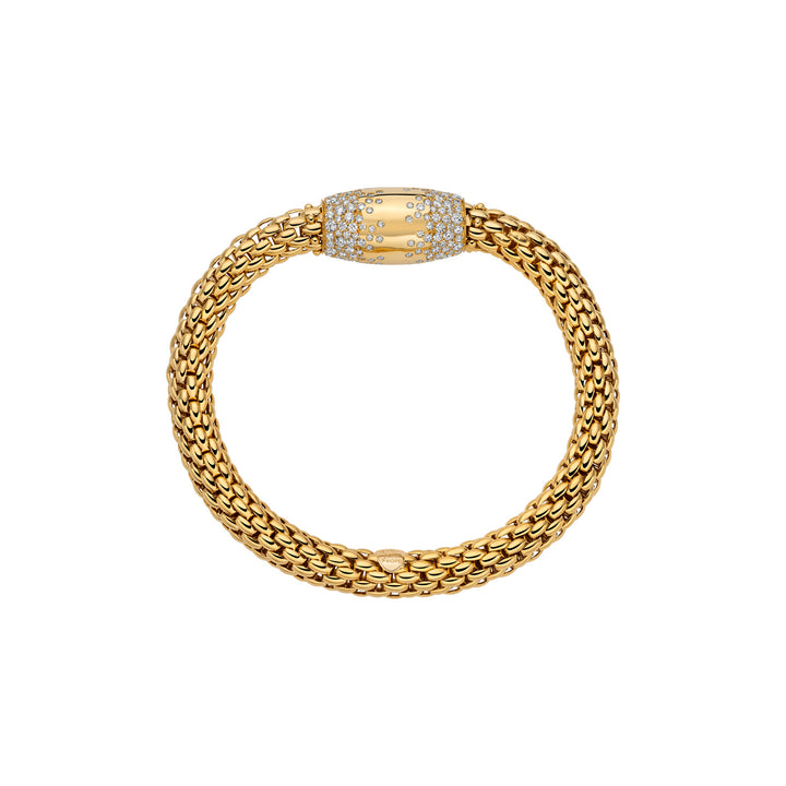 18K Yellow Gold  & Diamond Flex'It Bracelet from FOPE Love Nest Collection