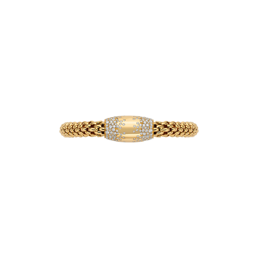 18K Yellow Gold  & Diamond Flex'It Bracelet from FOPE Love Nest Collection