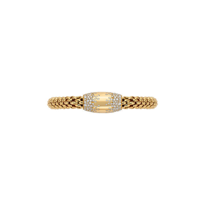 18K Yellow Gold  & Diamond Flex'It Bracelet from FOPE Love Nest Collection