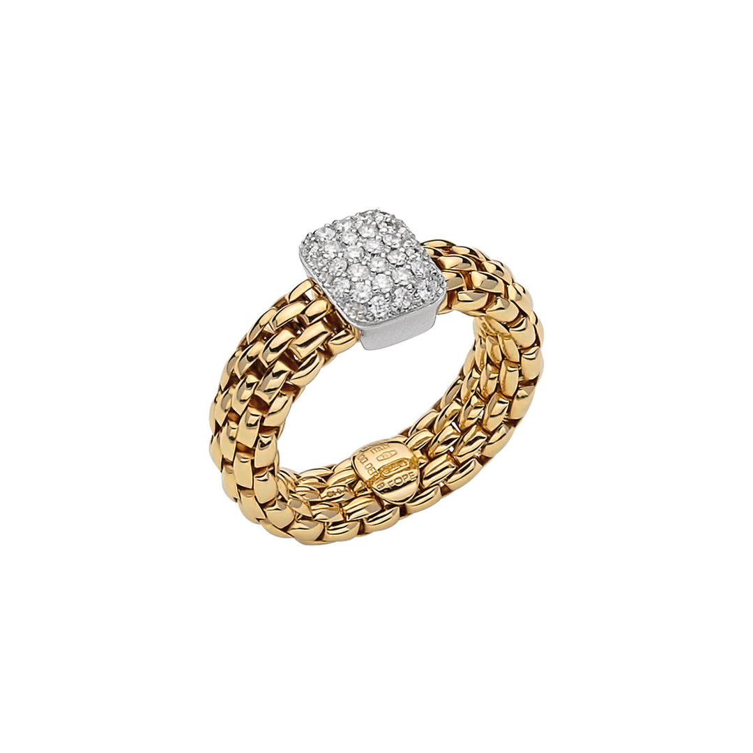 18K Yellow Gold Vendome Flex Pave Diamond Band