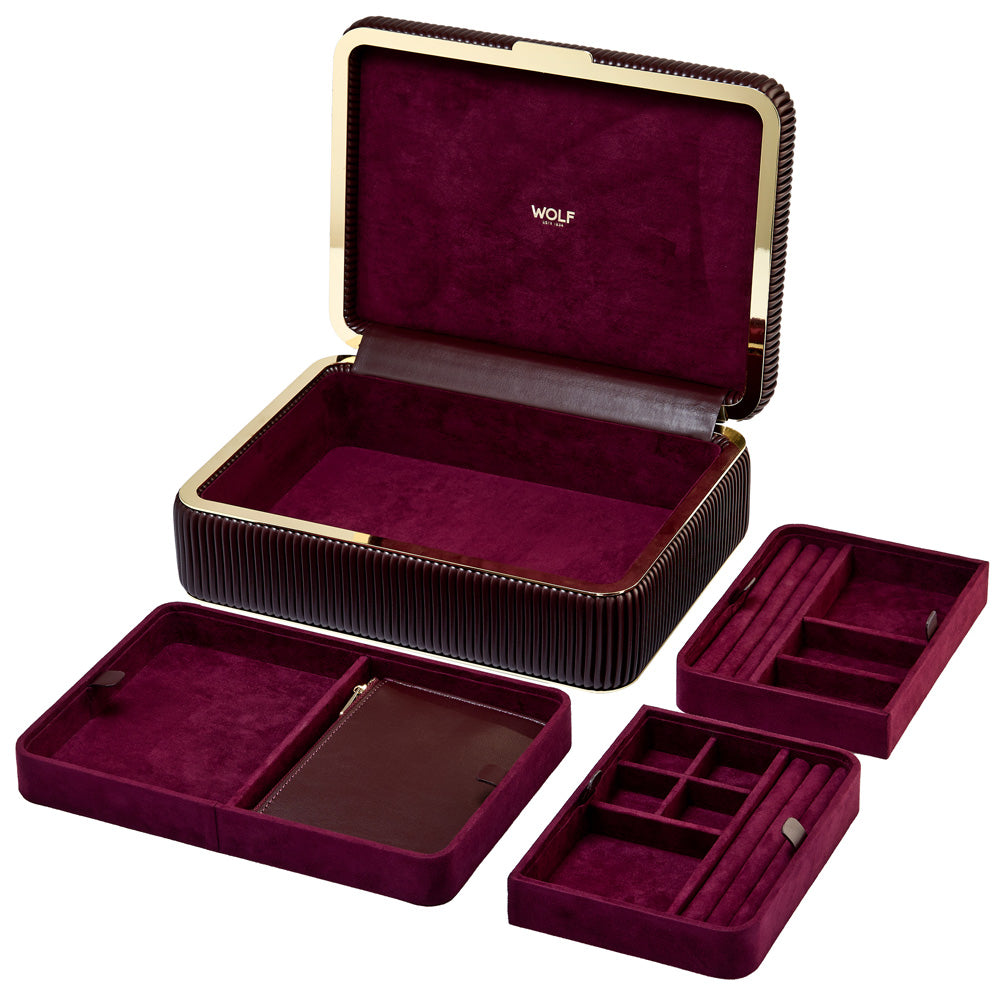 Bella Bordeaux Medium Jewelry Box