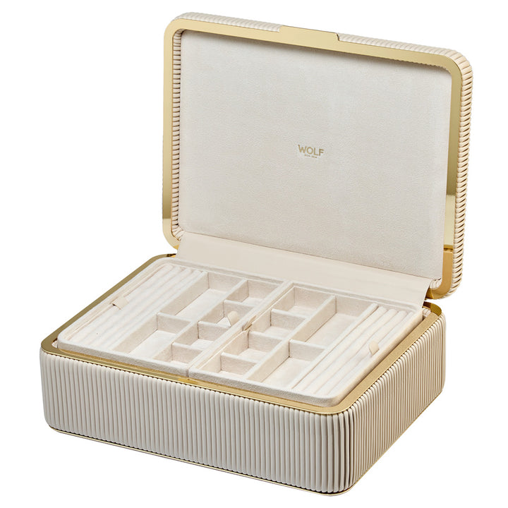 Bella Large Jewelry Box in Bone