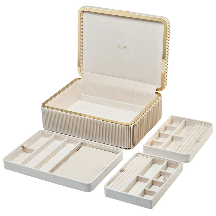 Bella Large Jewelry Box in Bone