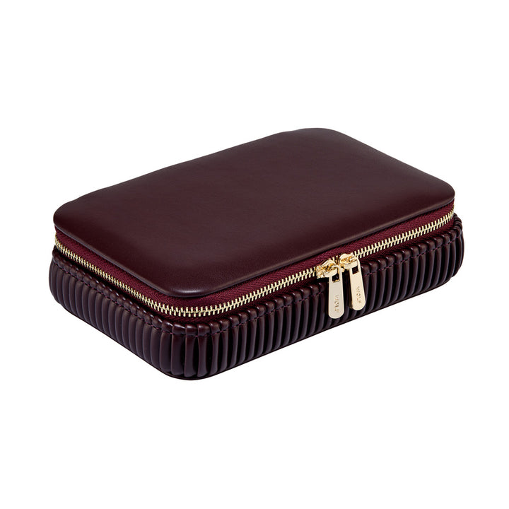 Bella Jewelry Zip Case in Bordeaux