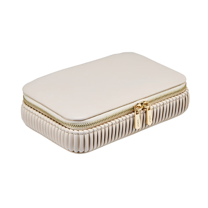 Bone Color Bella Zip Travel Case