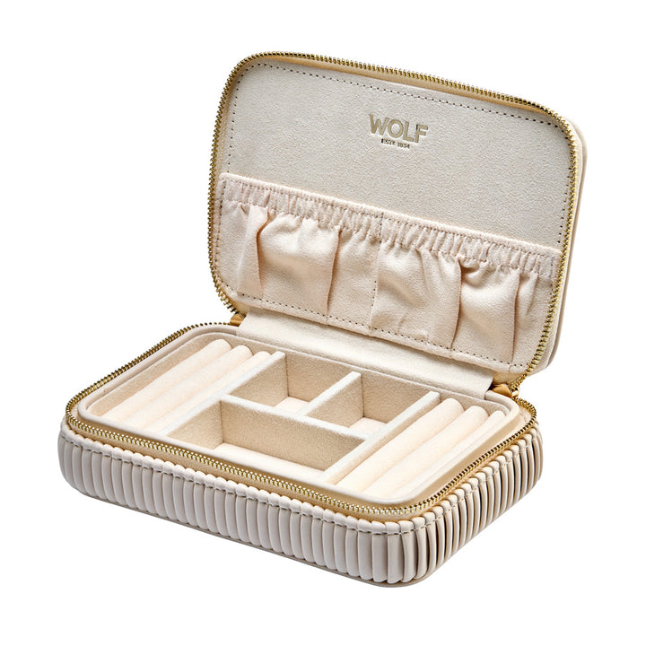 Bone Color Bella Zip Travel Case