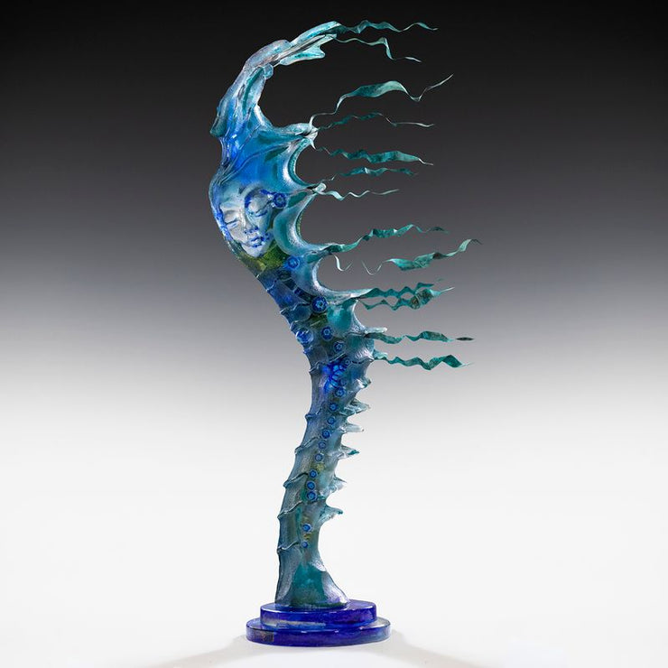 Gott Glass "Wind Spirit" Art Sculpture by Susan Gott