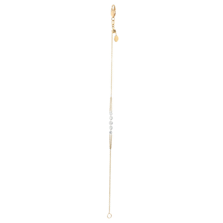 14K Yellow Gold Graduated Diamond Bracelet