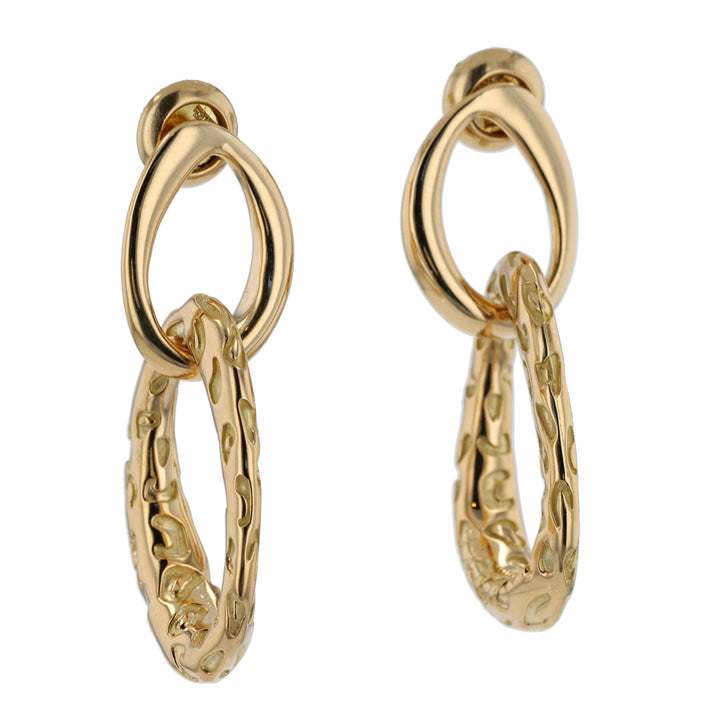 18K Yellow Gold Jaguar Earrings