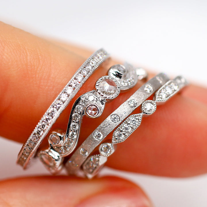 18K White Gold Channel Diamond Eternity Band