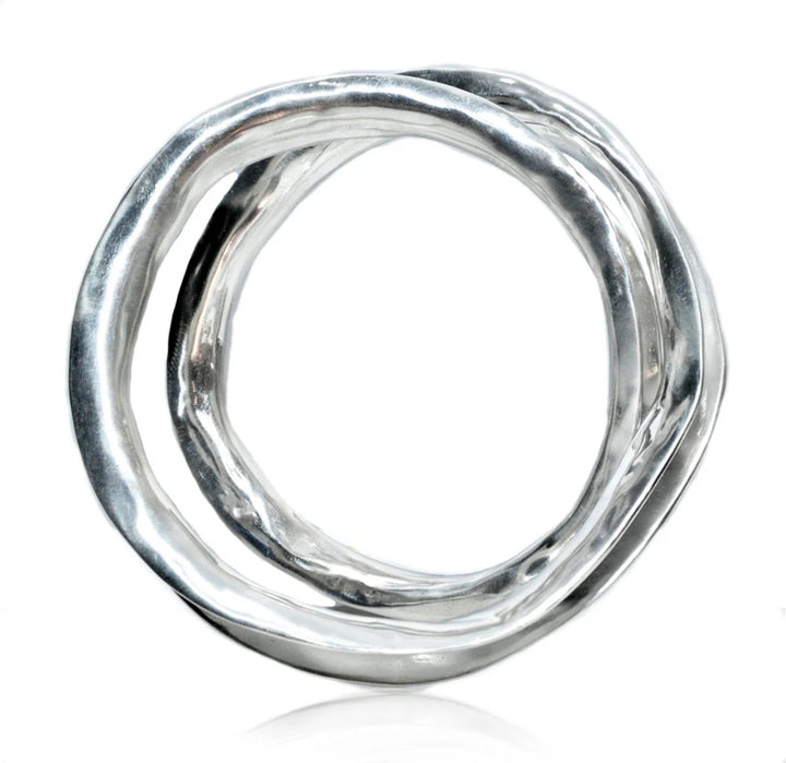 Sterling Silver Maelstrom Twisted Bangle