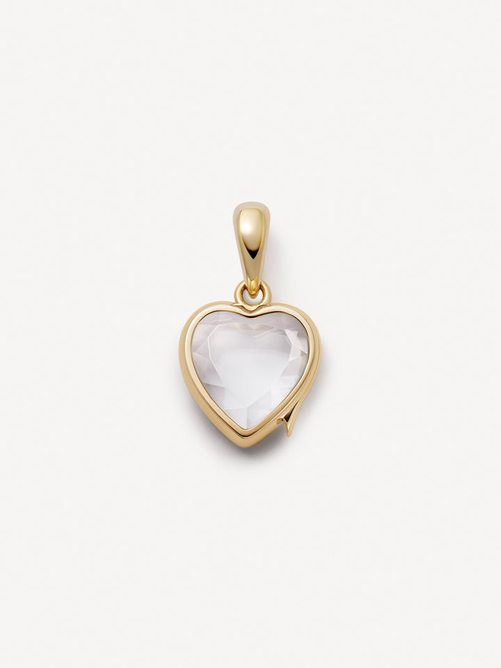 14K Mini Heart Locket on 18" 14K Fine Rolo Chain