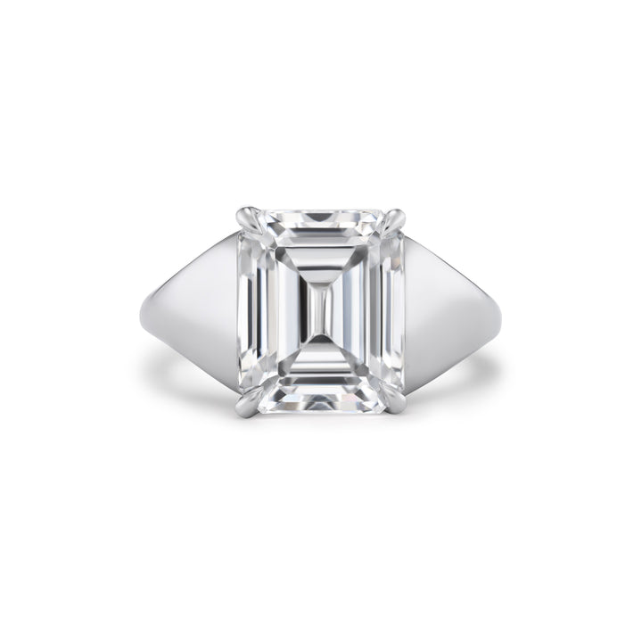 Platinum Jumbo Sculptural Madison Engagement Ring