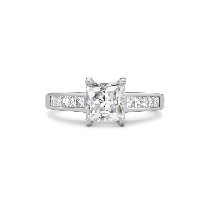 Platinum & Princess Cut Diamond Dakota Engagement Ring