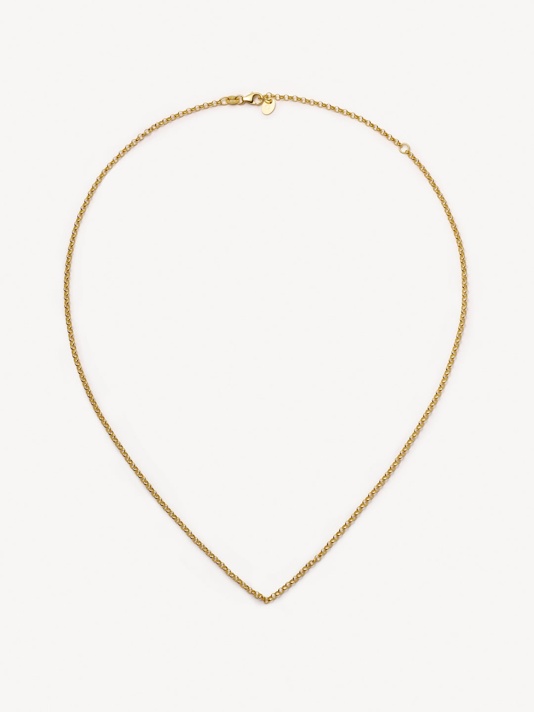 14K Mini Heart Locket on 18" 14K Fine Rolo Chain