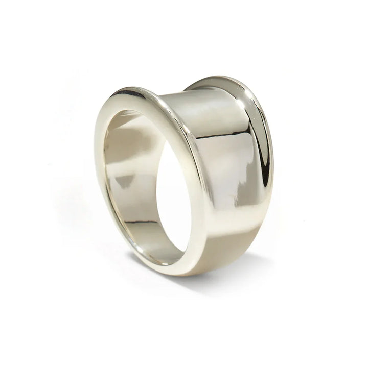 Sculptural Sterling Silver "Bao" Ring