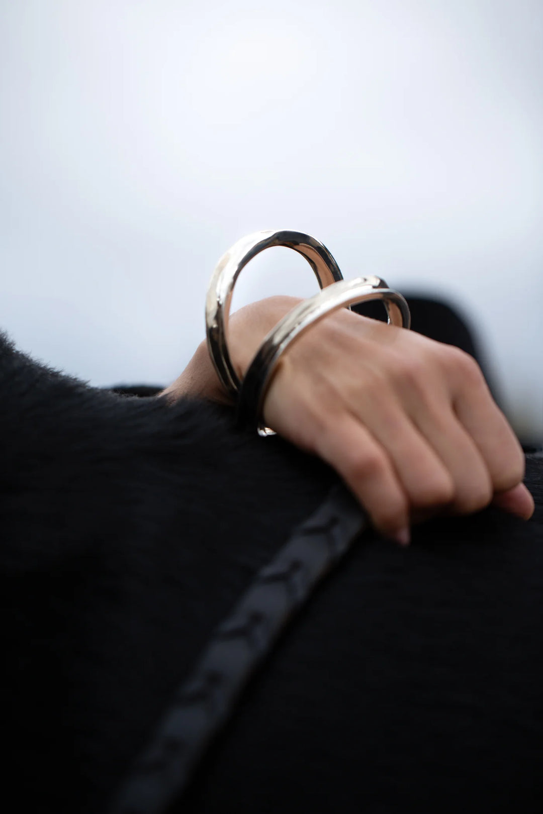 Sterling Silver Maelstrom Twisted Bangle