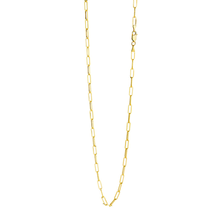 18K Yellow Gold Paper Clip Chain