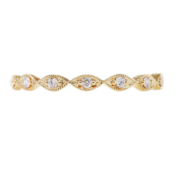 18K Yellow Gold Eleanor Diamond Band