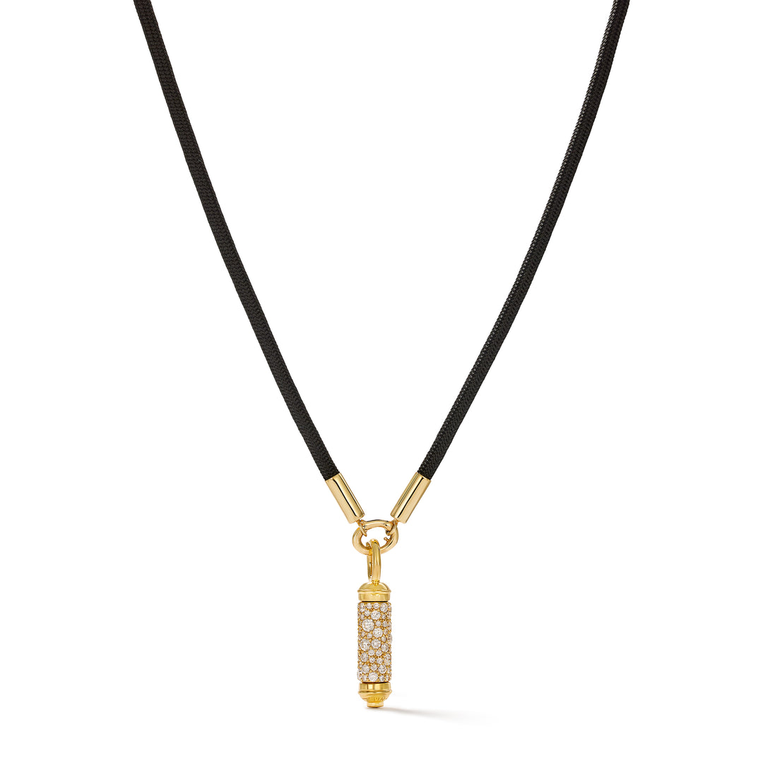 18K Yellow Gold Magic Bullet Charm with Diamonds