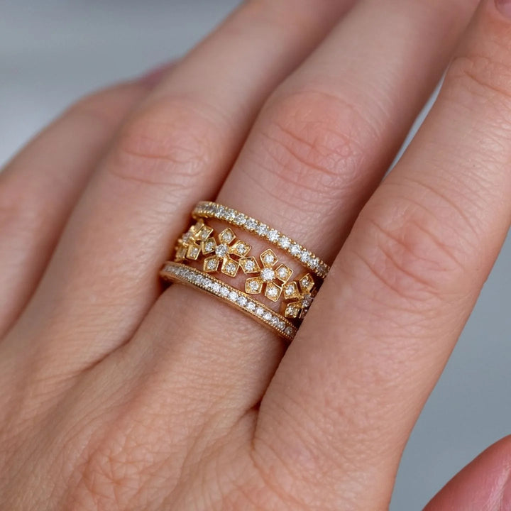 18K Yellow Gold Diamond Eternity Band