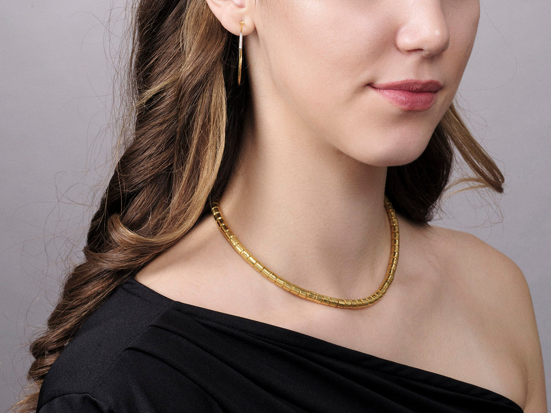 24K Yellow Gold Vertigo Necklace