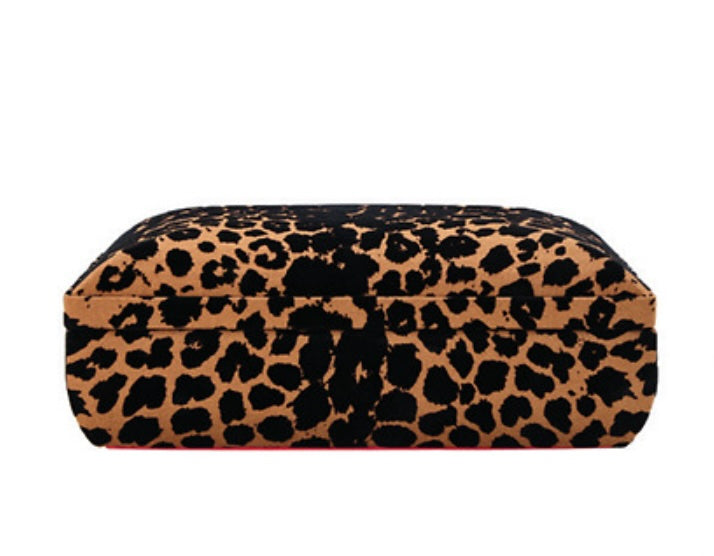 Savanna Leopard Print Medium Jewelry Box