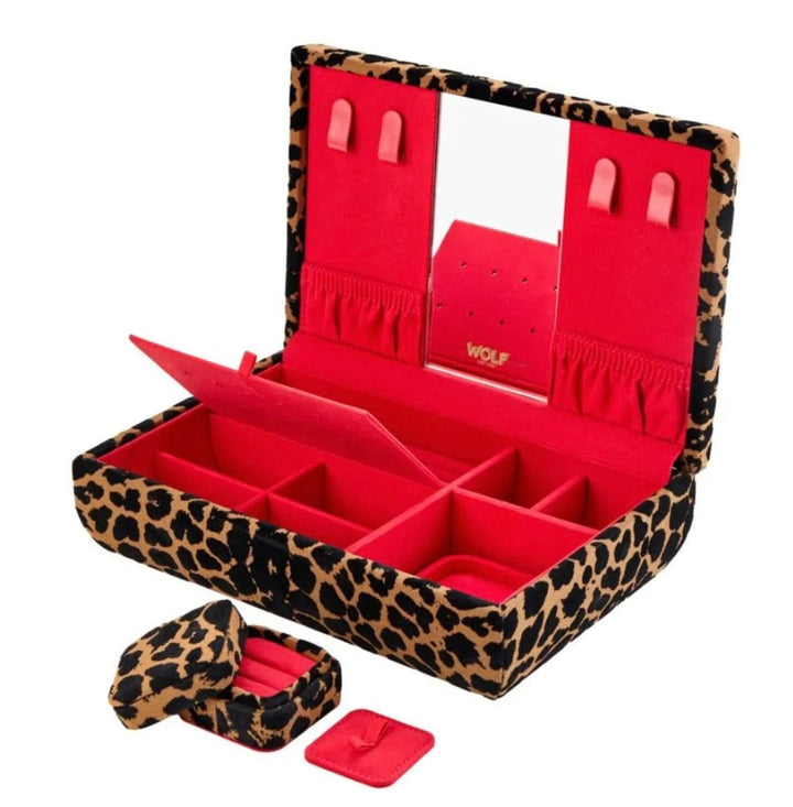 Savanna Leopard Print Medium Jewelry Box