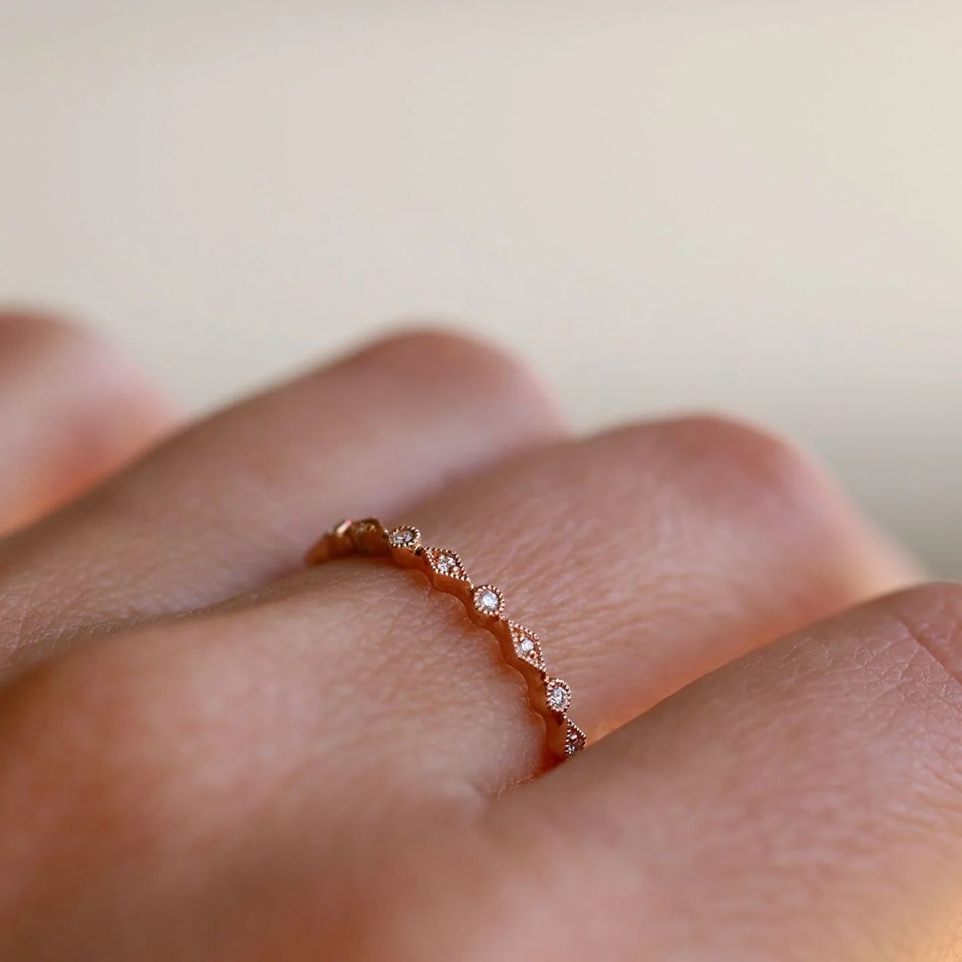 18K Rose Gold Isabella Diamond Band