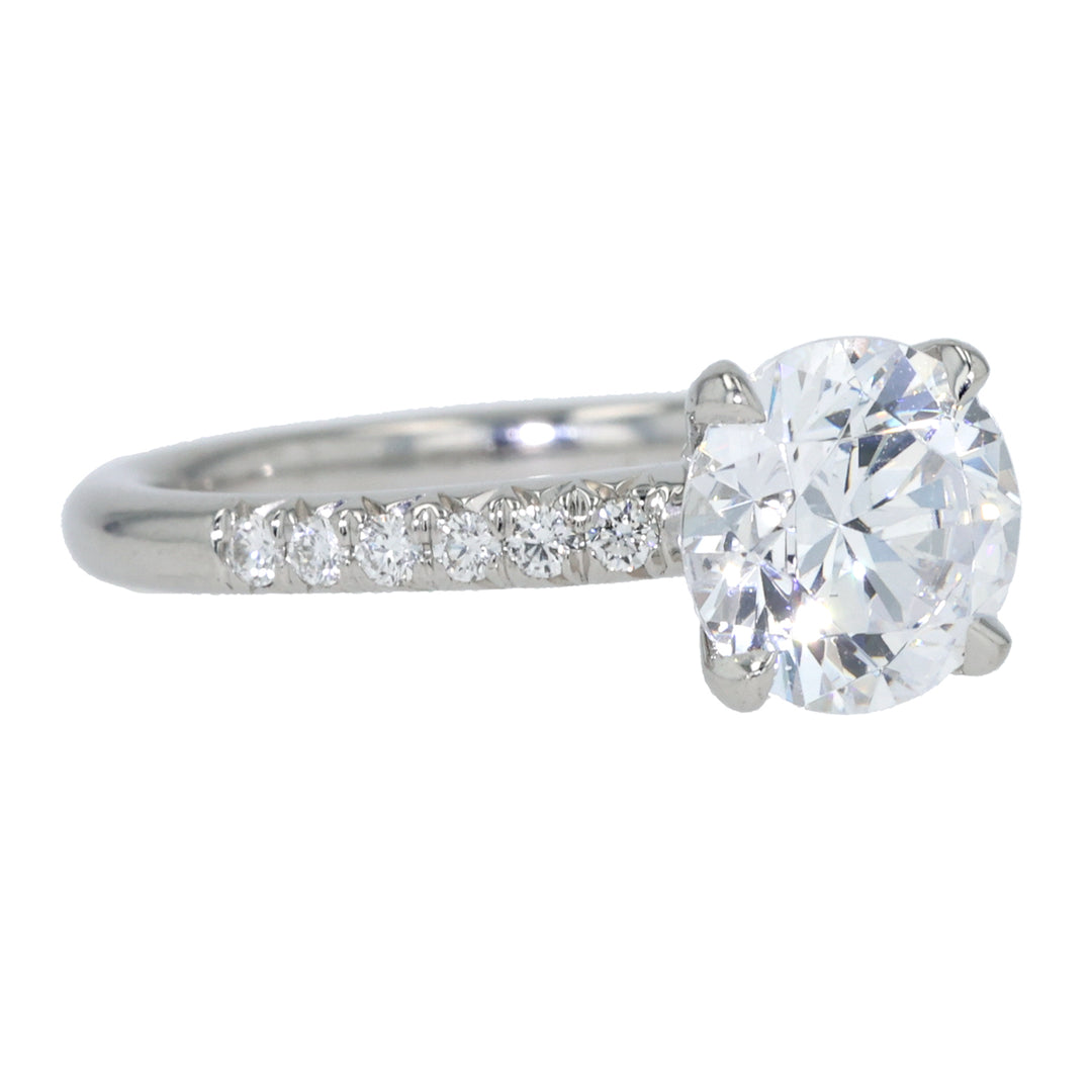 Platinum Pave Diamond Nolita Engagement Ring