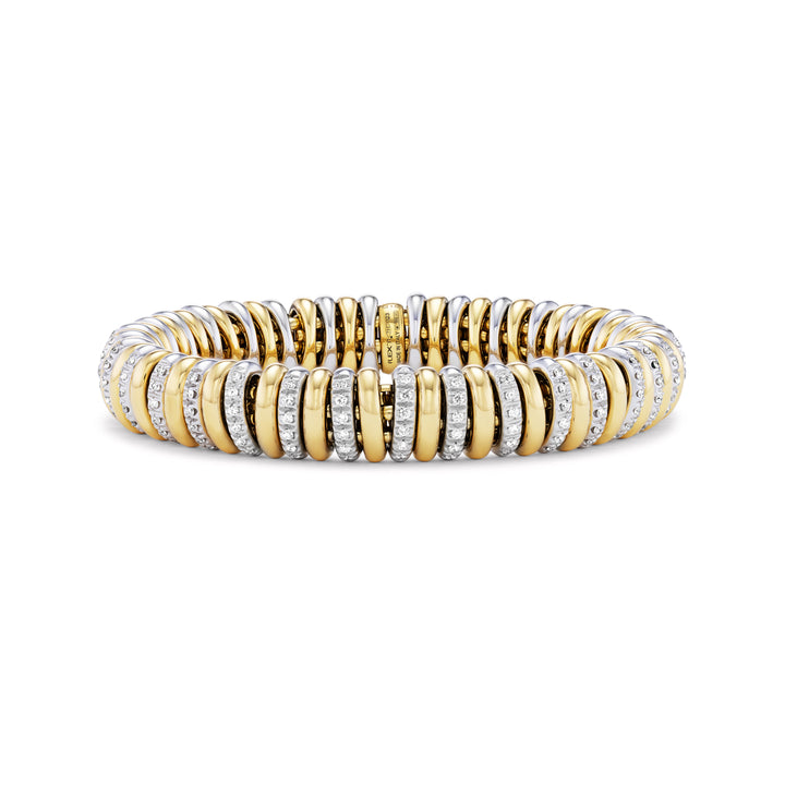 18K Yellow and White Gold &  Diamond Vendome Flex 'it Bracelet