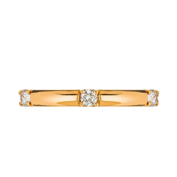 18K Rose Gold Luna Diamond Band