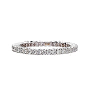 18K White Gold Diamond Eternity Band