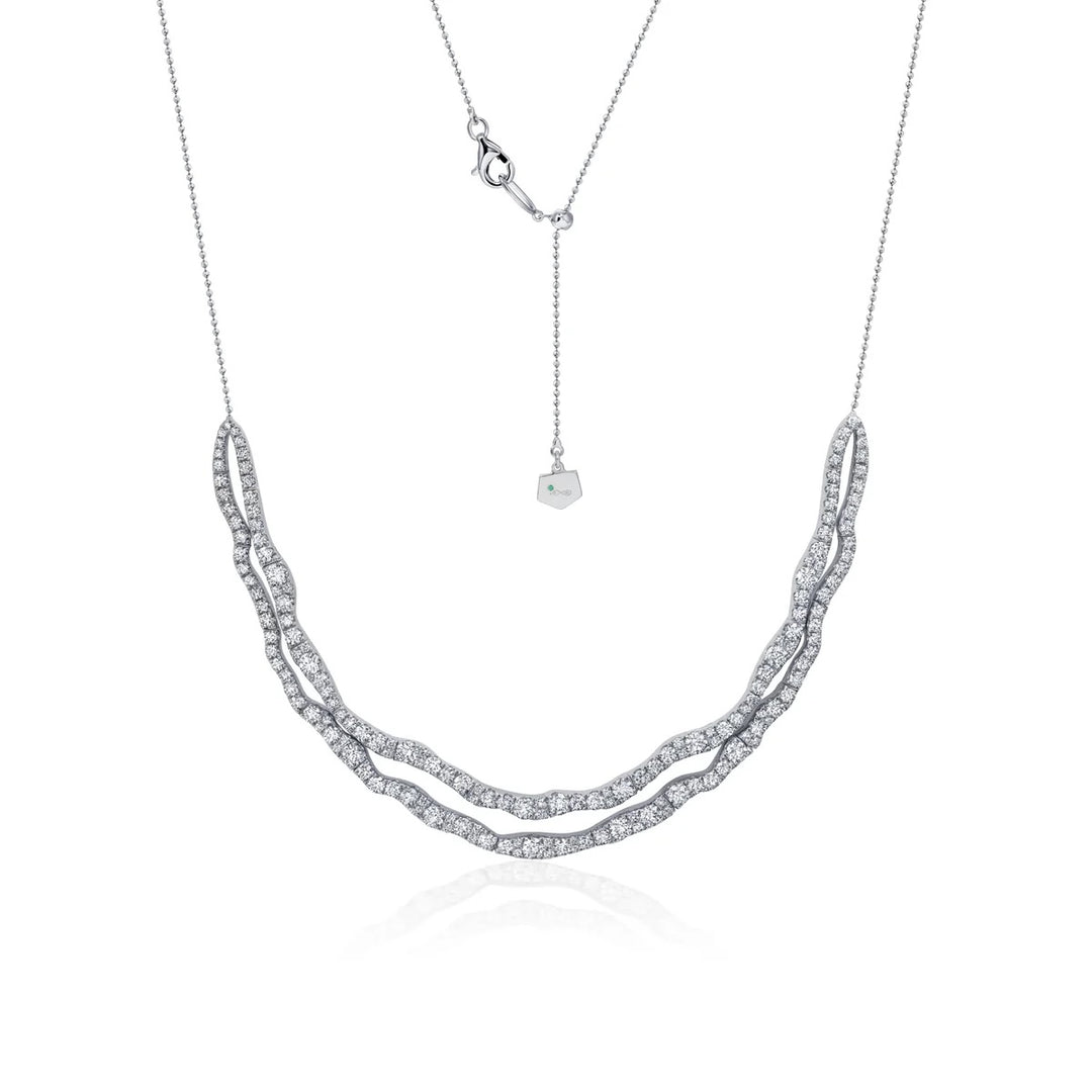 18K White Gold Diamond Rio Necklace