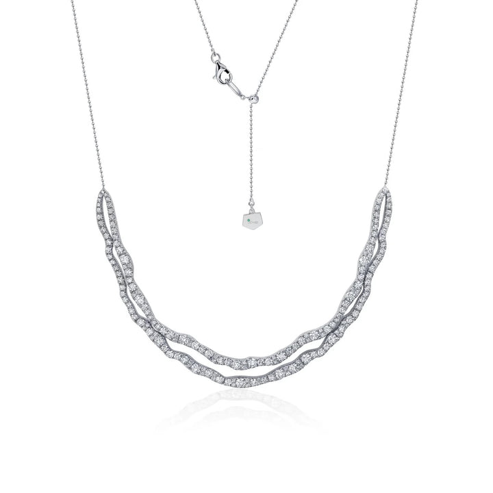 18K White Gold Diamond Rio Necklace