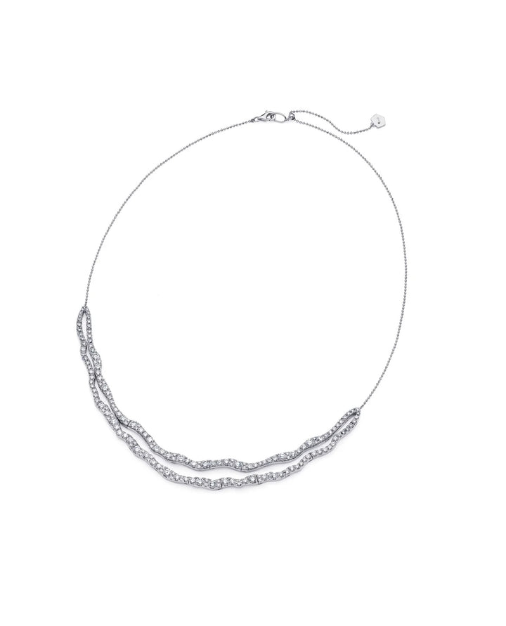 18K White Gold Diamond Rio Necklace