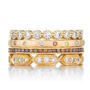 18K Yellow Gold Bezel Set Diamond Eternity Band