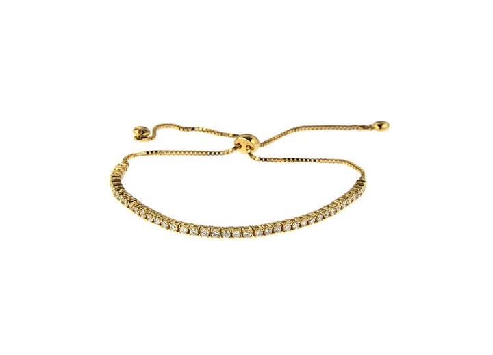 18K Yellow Gold Eloise Diamond Bolo Bracelet