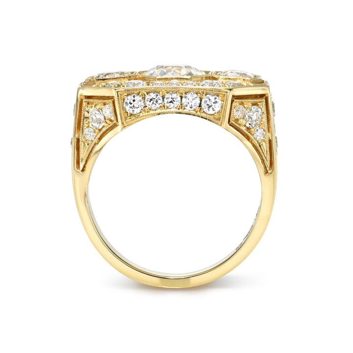 18K Yellow Gold Theodora Old European Cut Diamond Ring