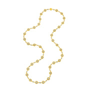 20K Yellow Gold Mandala Diamond Chain Necklace