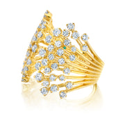 18K Yellow Gold Acai Diamond Ring