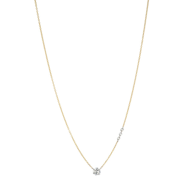 18K Yellow Gold Firefly Diamond Necklace