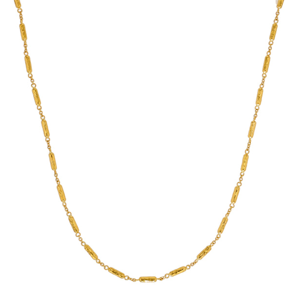 24K Yellow Gold All Around Vertigo Long Necklace