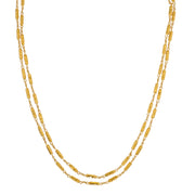 24K Yellow Gold All Around Vertigo Long Necklace